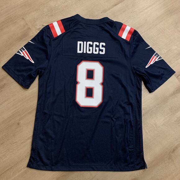 Nike Other - Nike NFL New England Patriots Stefon Diggs #8 Vapor Jersey Men's Large L Blue